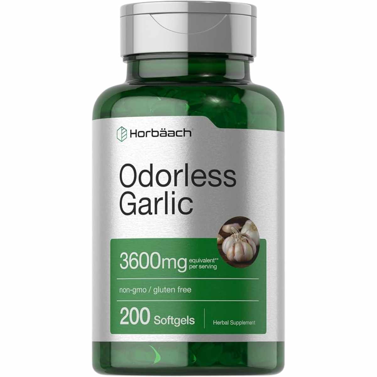 Horbaach Odorless Garlic - 200 Cápsulas Blandas - Haz Tu Pedido