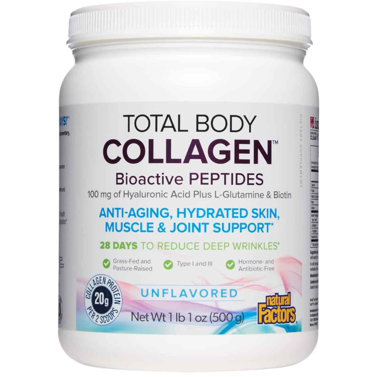 Natural Factors Colágeno en Polvo 500 g