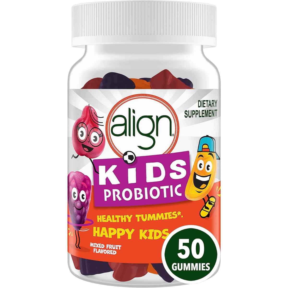 Align Probiotic Suplemento Probiótico - Sabor Frutas - 50 Gomitas - Haz Tu Pedido
