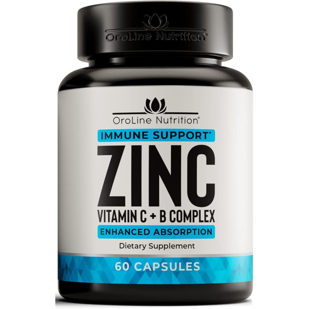 Oroline Nutrition Zinc Con Vitamina C Y Complejo B - 60 Cápsulas PACK 2