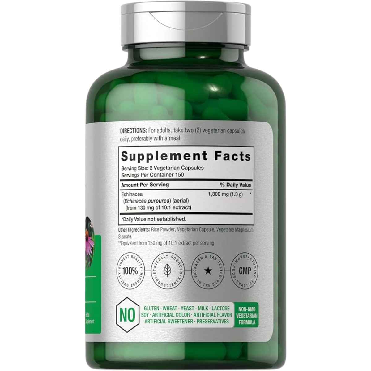 Horbäach Equinácea 1300 mg - 300 Cápsulas Vegetarianas - Haz Tu Pedido