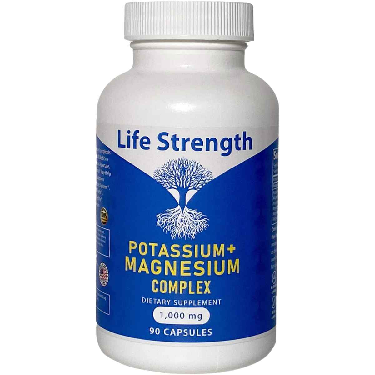Life Strength Complejo de Potasio y Magnesio 1000 mg - 90 Cápsulas
