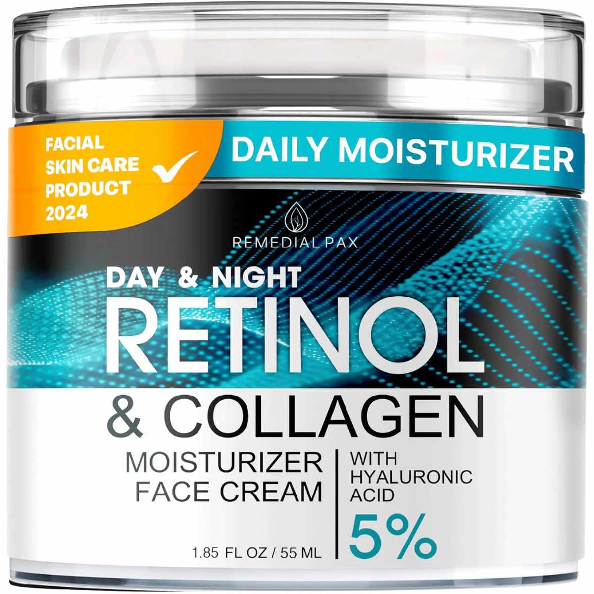 REMEDIAL PAX Crema Facial Con Retinol, Ácido Hialurónico Y Colágeno - 55 ml - Haz Tu Pedido