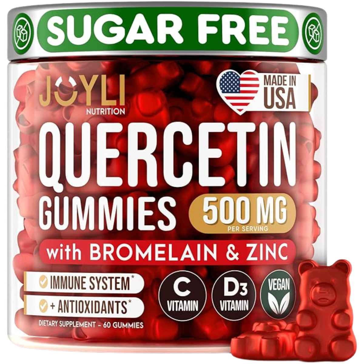 JOYLI Nutrition Quercetina 500 mg - 60 Gomitas - Haz Tu Pedido