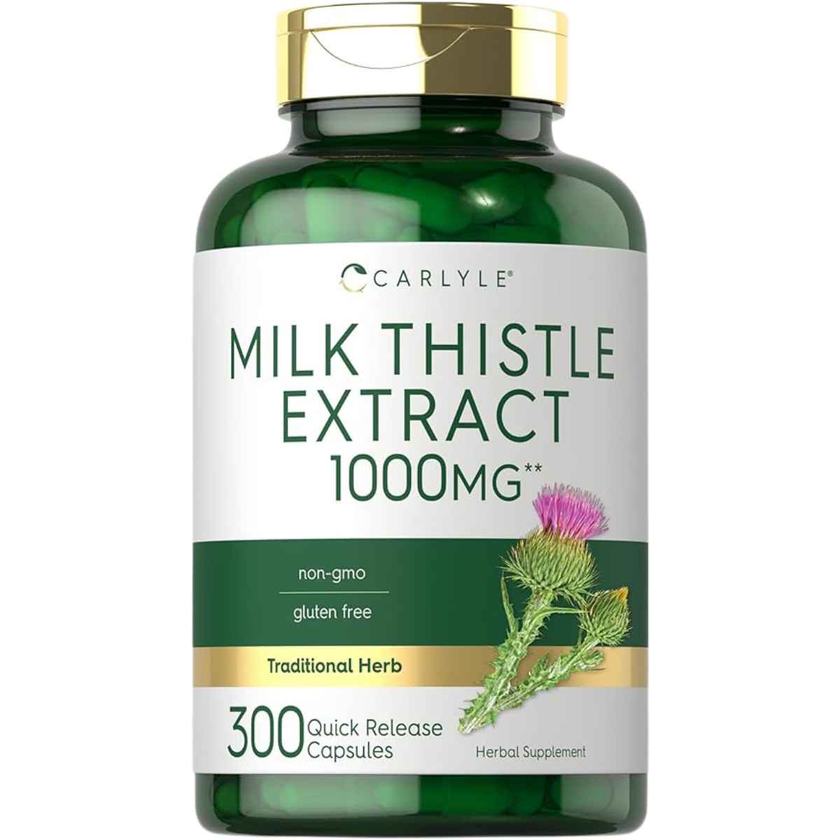 Milk Thistle Extract 1000 mg - 300 Cápsulas de Liberación Rápida - Haz Tu Pedido