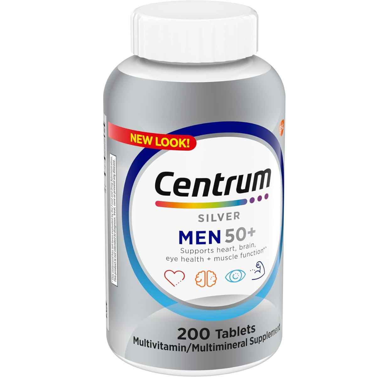 Centrum Multivitamínico Para Hombres 50+ - 200 Tabletas - Haz Tu Pedido