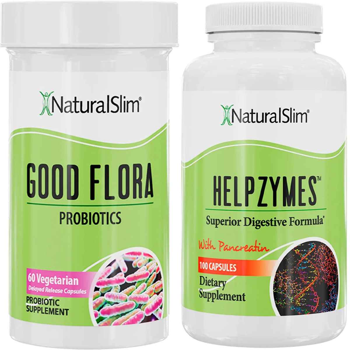NaturalSlim Apoyo digestivo (Good Flora + Helpzymes) - Haz Tu Pedido