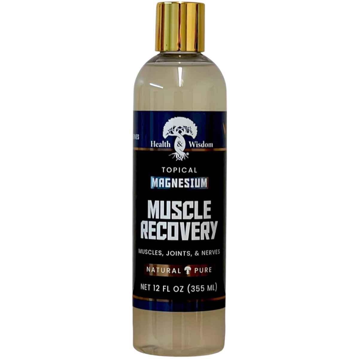 Health and Wisdom Magnesio Muscular: Recuperación Óptima Pre y Post Entrenamiento - 355 ml - Haz Tu Pedido