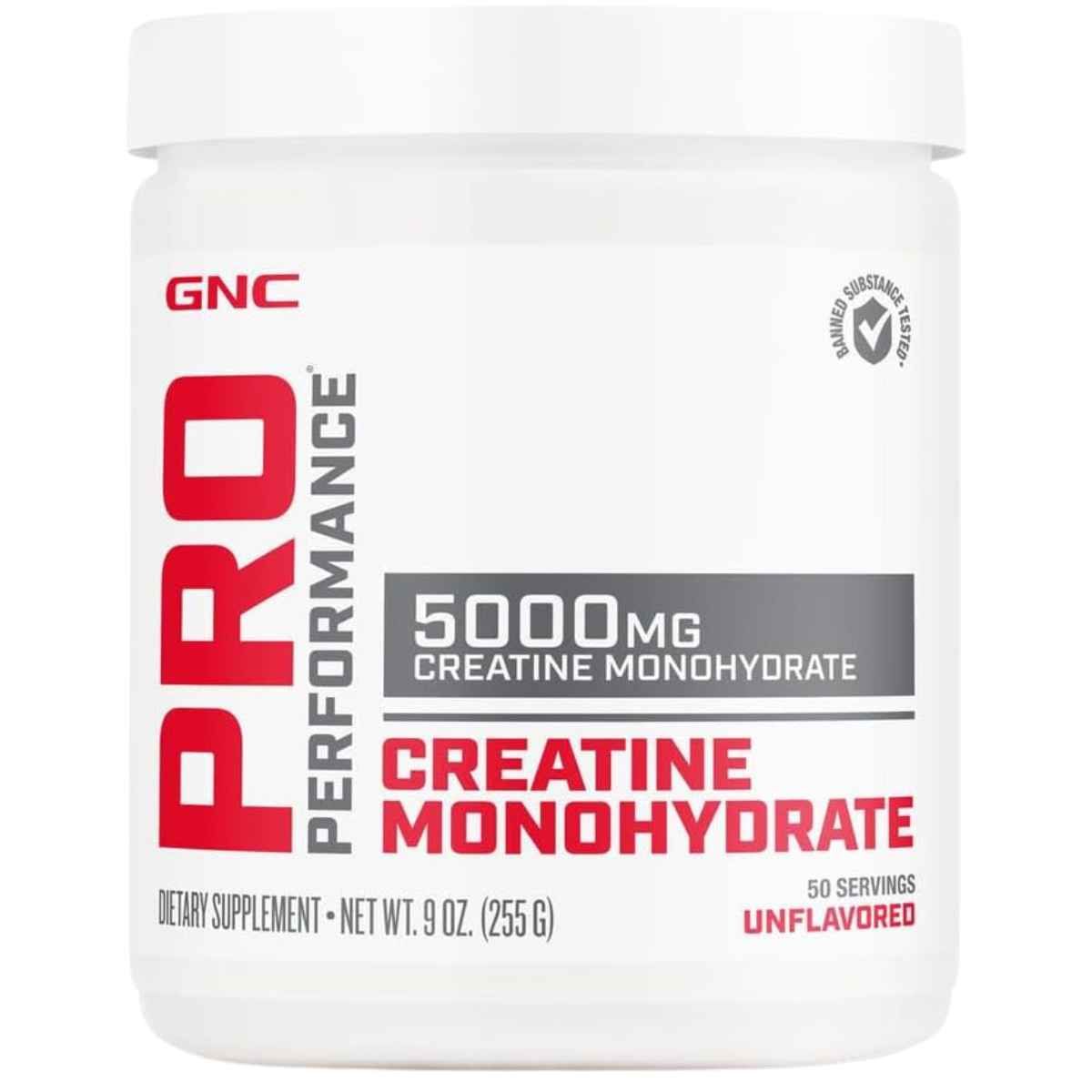 GNC Monohidrato de Creatina Rendimiento Profesional 5000 mg - 255 g - Haz Tu Pedido