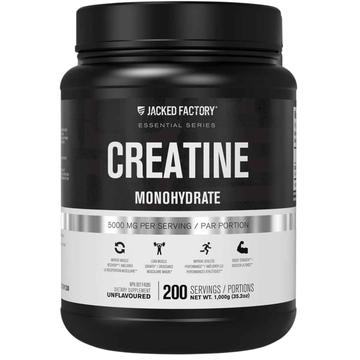 Jacked Factory Monohidrato de Creatina 5000 mg - 1000 g - Haz Tu Pedido