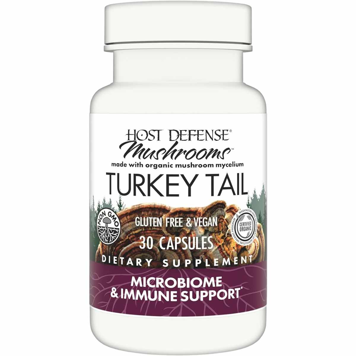 Host Defense Hongo de Cola de Pavo - 30 Cápsulas - Haz Tu Pedido
