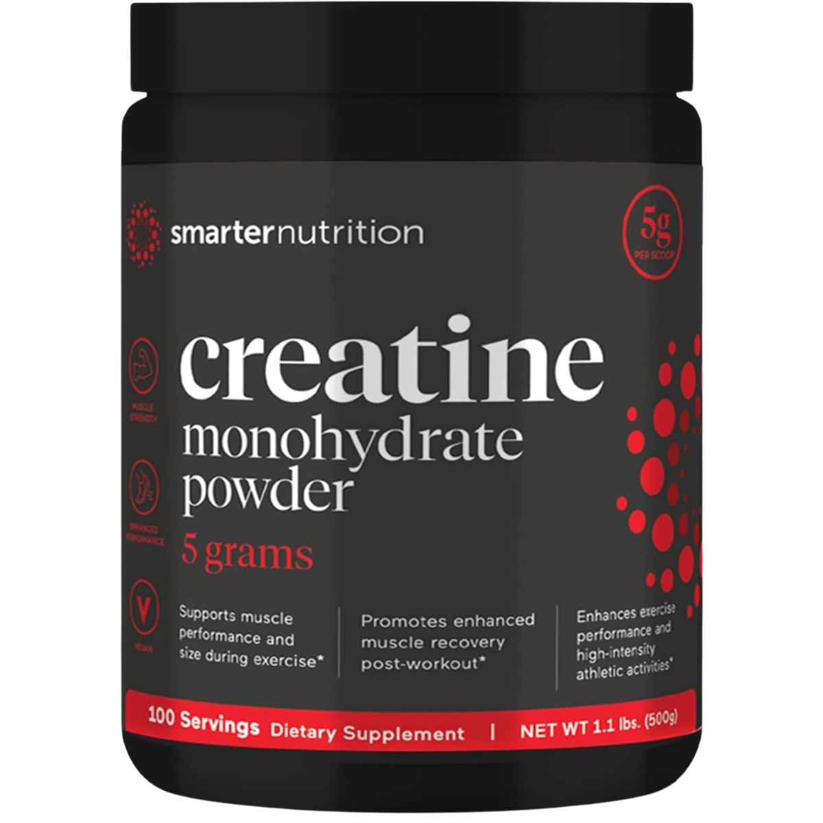 Smarter Nutrition Monohidrato de Creatina - 500 g - Haz Tu Pedido