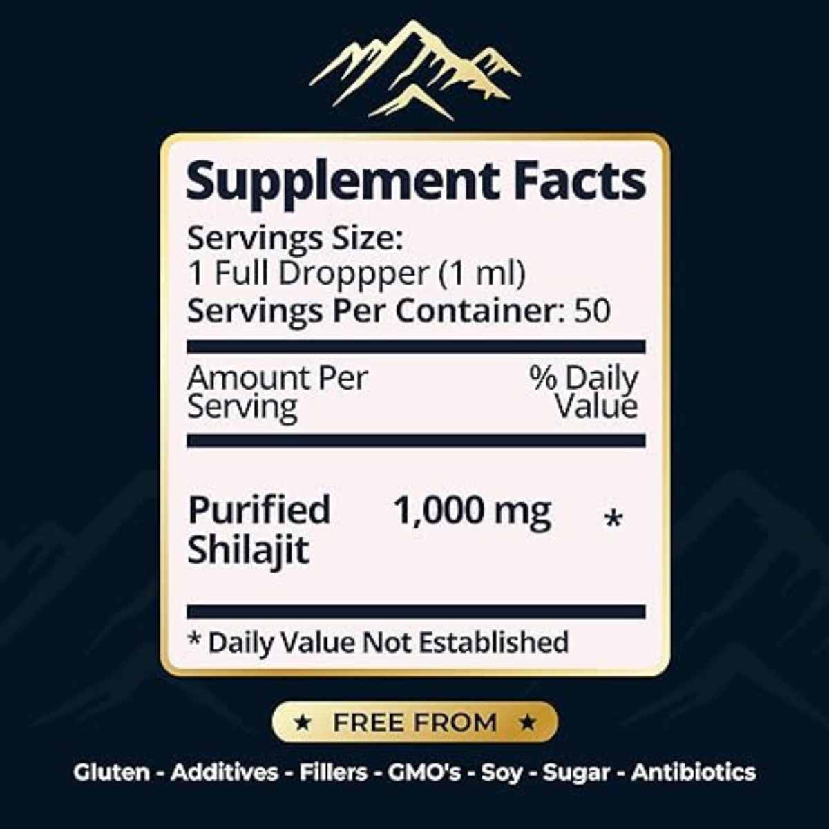 Shilajit líquido en gotas de Benevolent Nourishment - 50 ml: La esencia pura de la montaña en una botella.