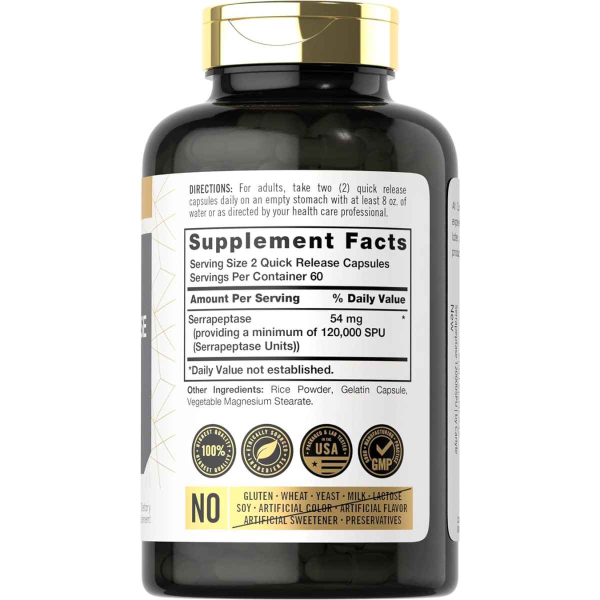 Carlyle Serrapeptase - 120 Cápsulas - Haz Tu Pedido
