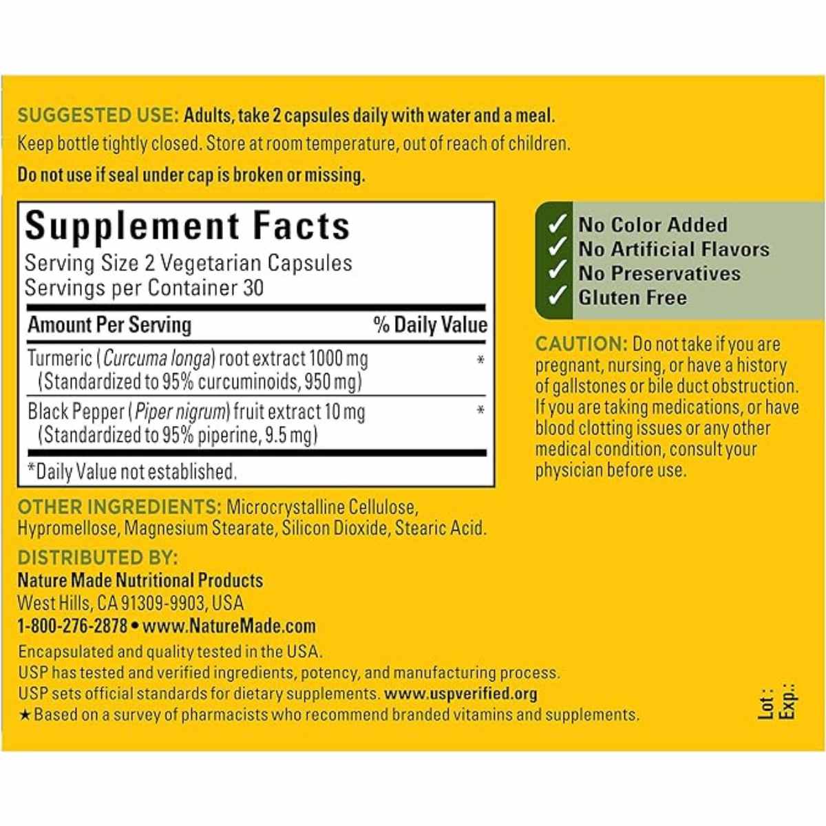60 Cápsulas de Cúrcuma Extra Fuerte: Potencia tu salud y bienestar con este poderoso suplemento antioxidante.