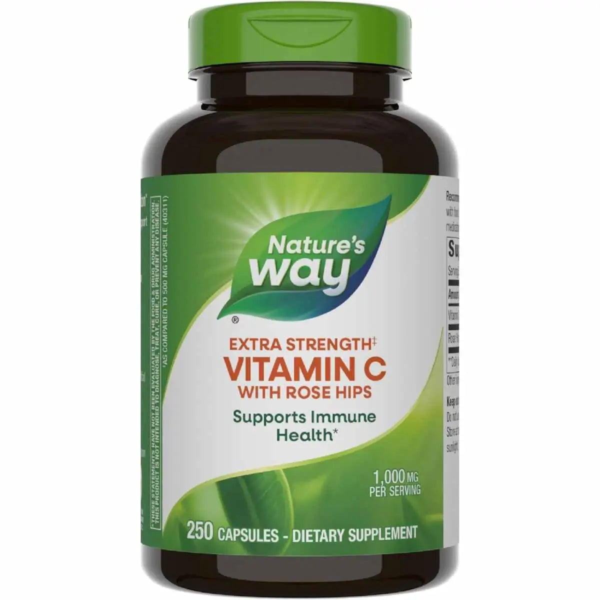 Natures Way Vitamin C with Rose Hips - 250 Cápsulas