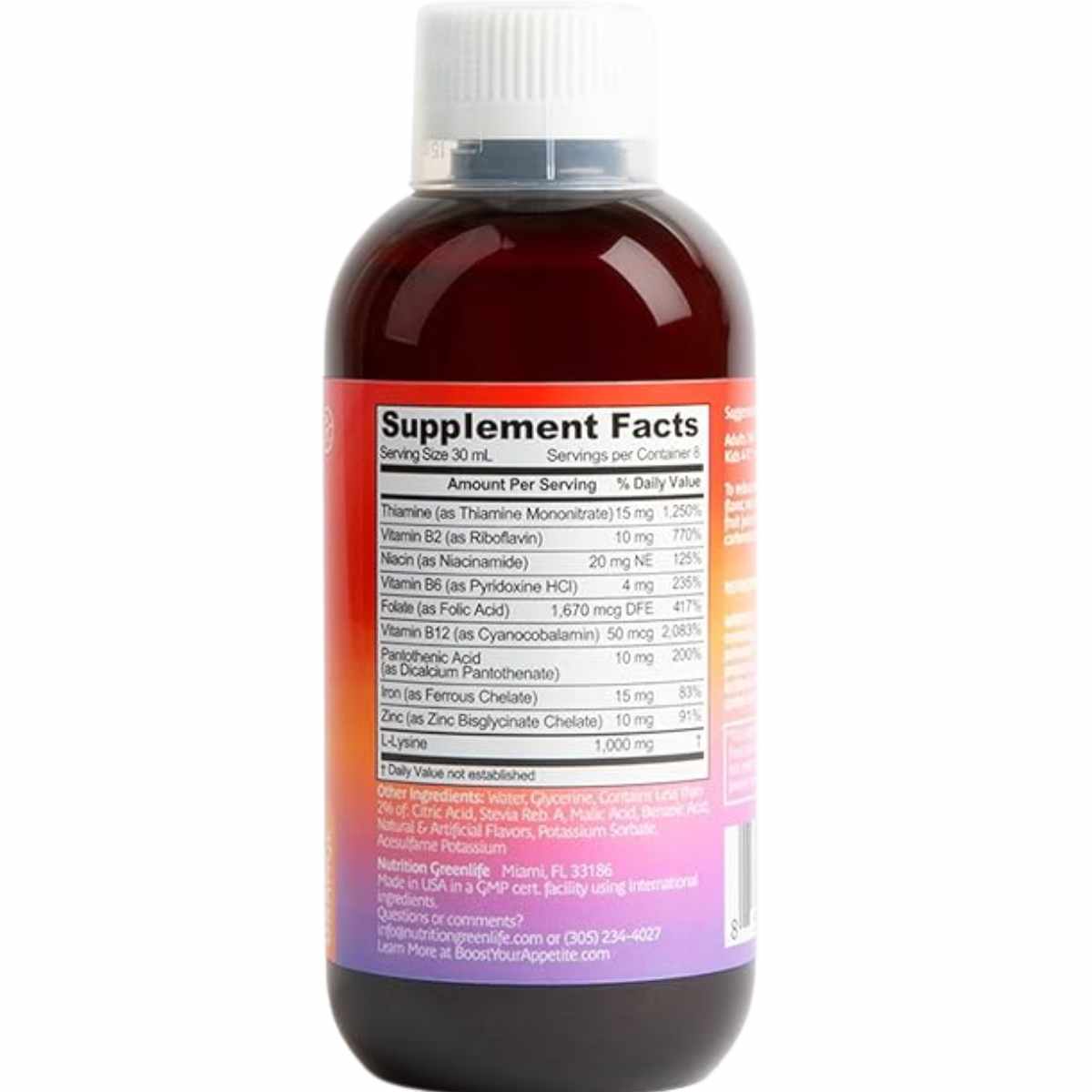 Nutrition GreenLife Estimulador del Apetito - Sabor Naranja - 240 ml - Haz Tu Pedido