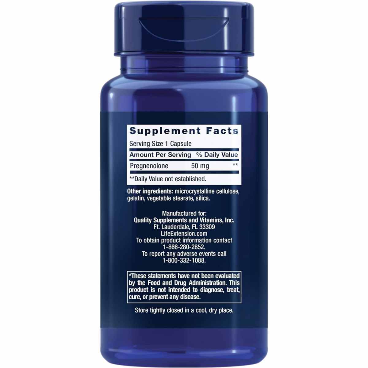 Descubre Life Extension Pregnenolona, con 50 mg en cada cápsula para potenciar tu bienestar. Apoya la salud hormonal y mejora la función cognitiva con este suplemento de alta calidad.