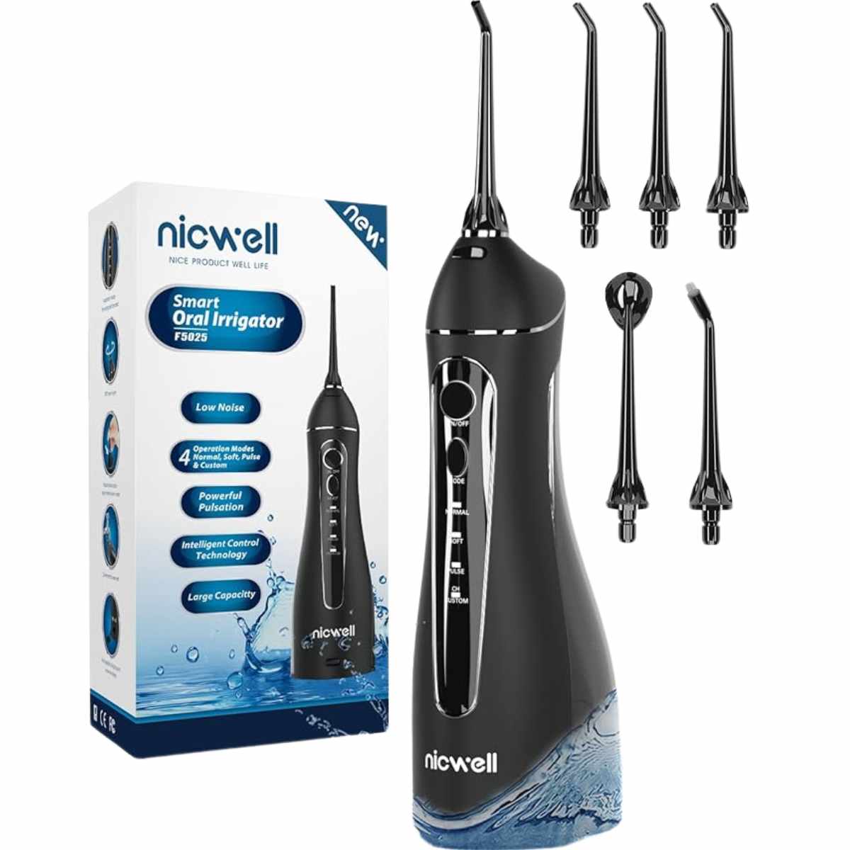 Nicwell Irrigador dental inalámbrico
