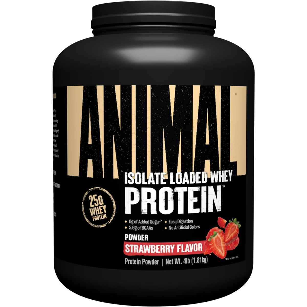 Animal Proteína de Suero de Leche Aislada 25 g - Sabor Fresa - 4 polvo - Haz Tu Pedido