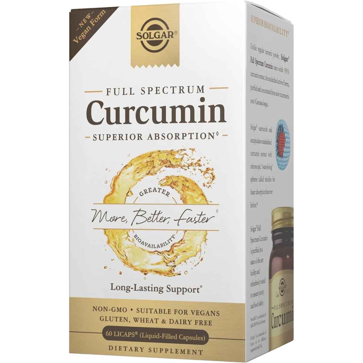 Solgar Curcumina Espectro Completo - 60 Cápsulas Liquidas - Haz Tu Pedido