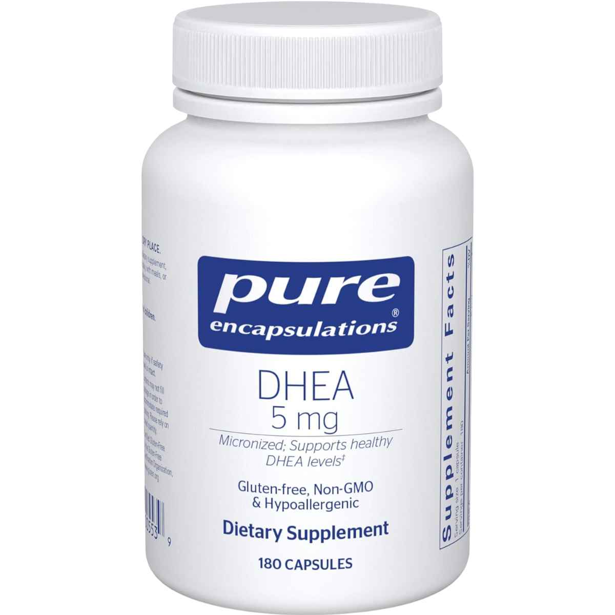 Pure Encapsulations DHEA 5 mg - 180 Cápsulas - Haz Tu Pedido