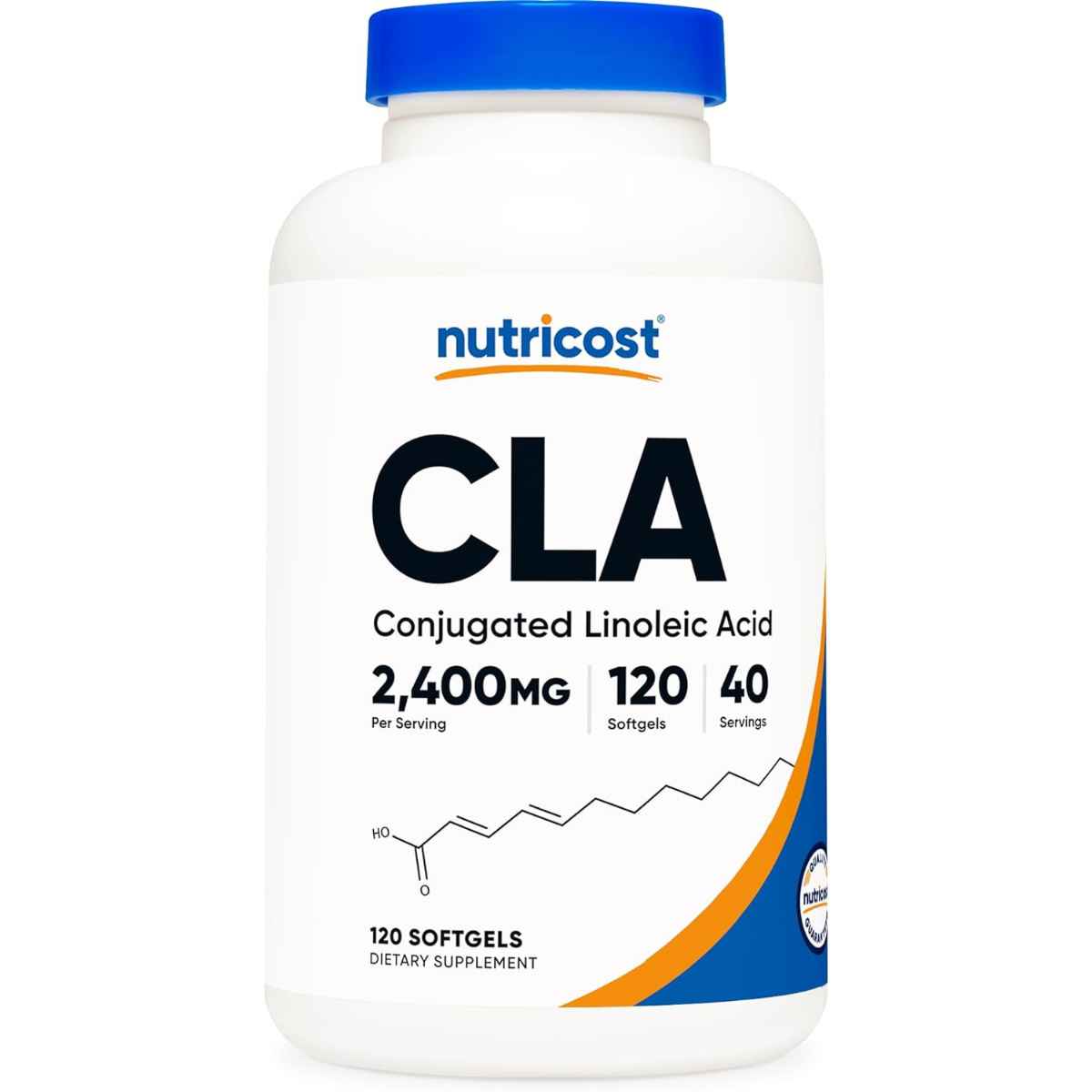 Nutricost CLA Ácido Linoleico Conjugado 2400 mg - 120 Cápsulas Blandas - Haz Tu Pedido