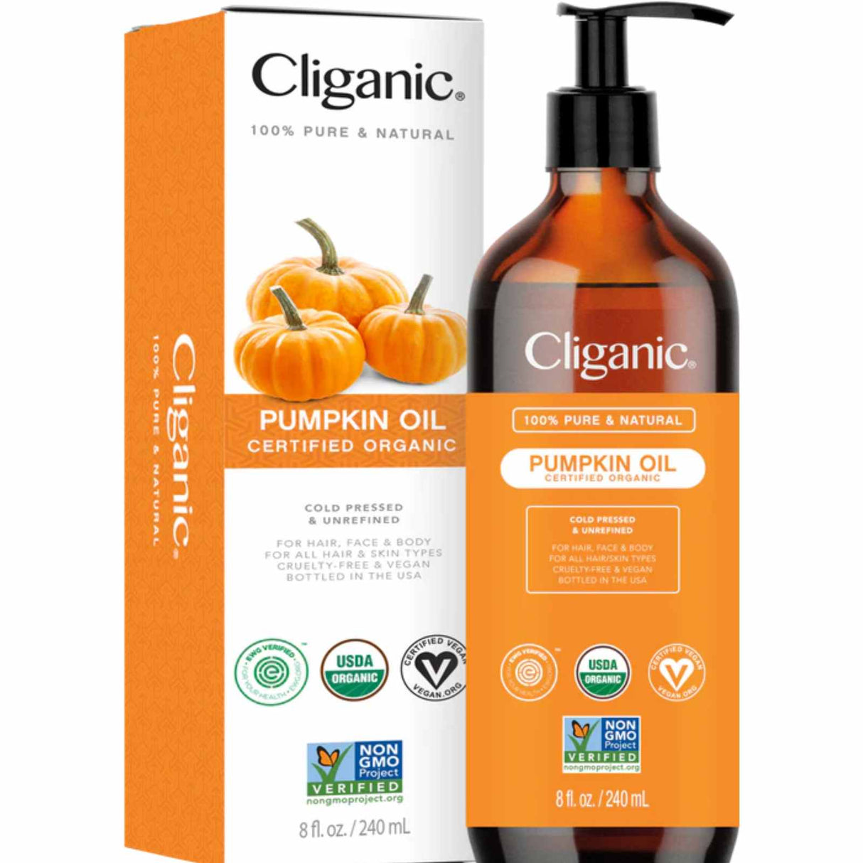 Cliganic Aceite de Semilla de Calabaza - Líquido