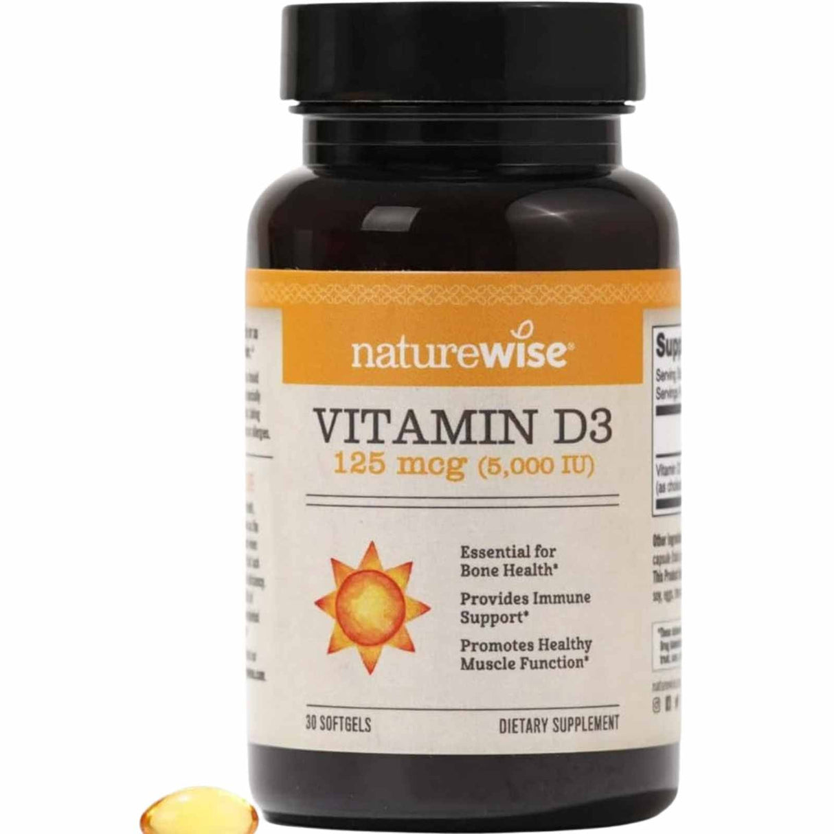 NatureWise Vitamina D3 5000 IU - 30 Cápsulas Blandas - Haz Tu Pedido