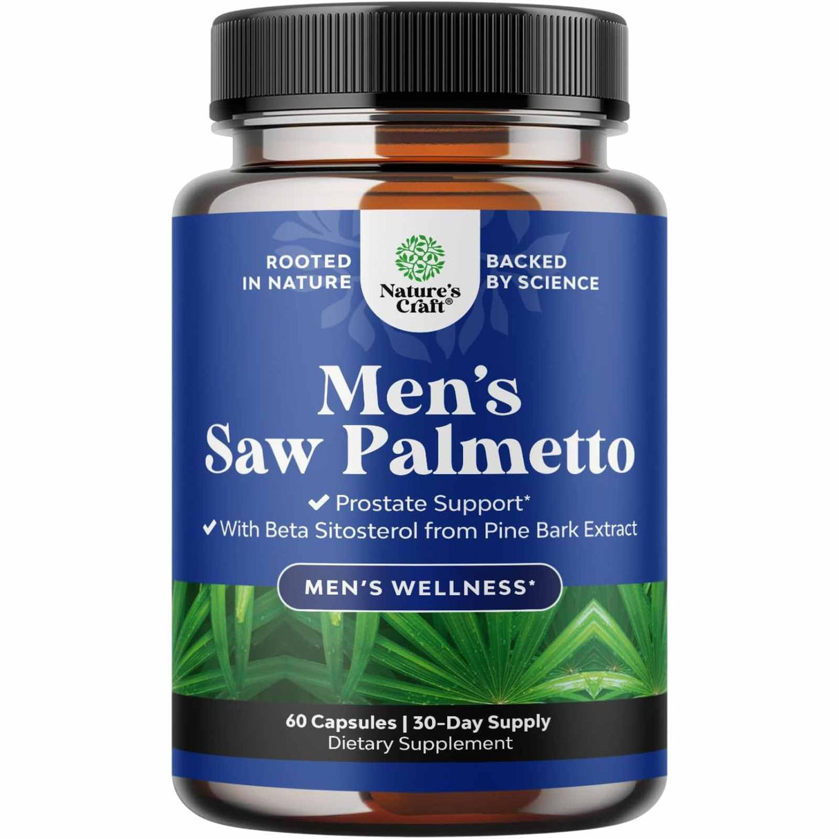 Natures Craft Saw Palmetto para Hombres - 60 Cápsulas - Haz Tu Pedido