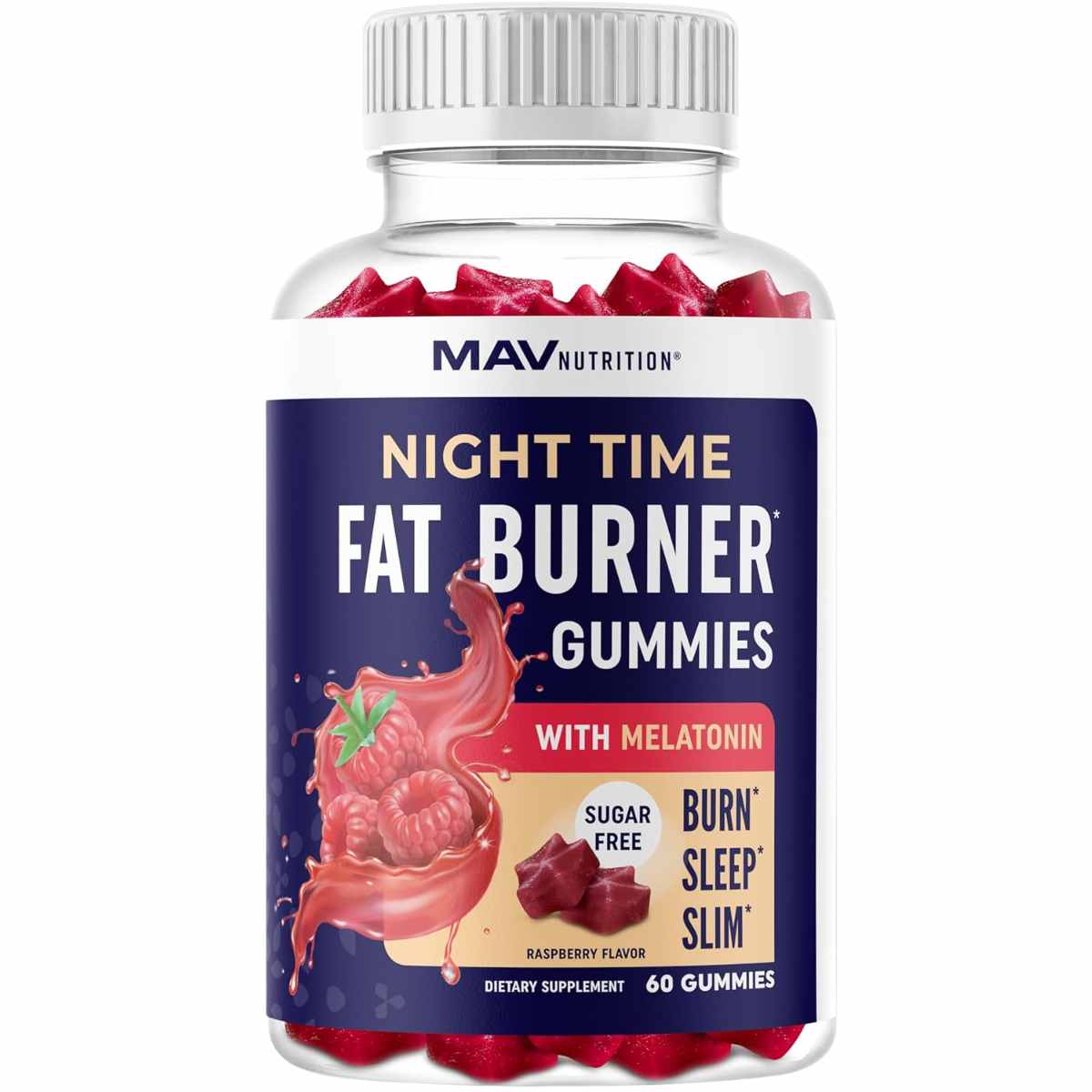 Mav Nutrition Quemador de Grasa Nocturno - 60 Gomitas - Haz Tu Pedido