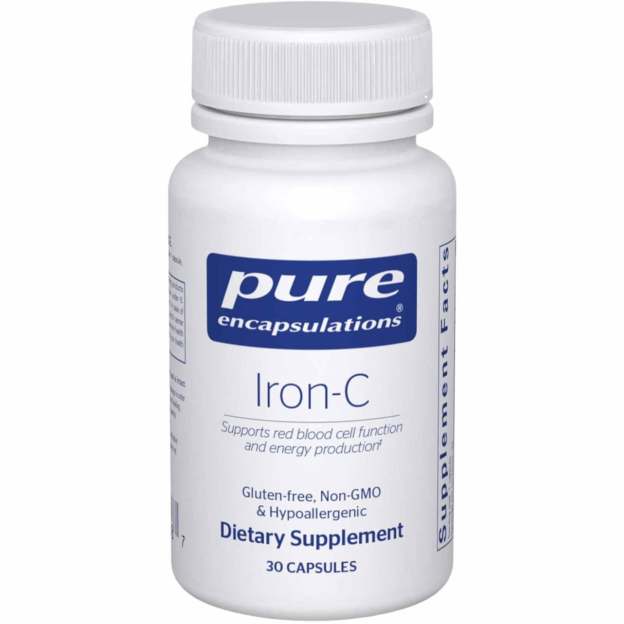 Pure Encapsulations Hierro Con Vitamina C - 30 Cápsulas - Haz Tu Pedido