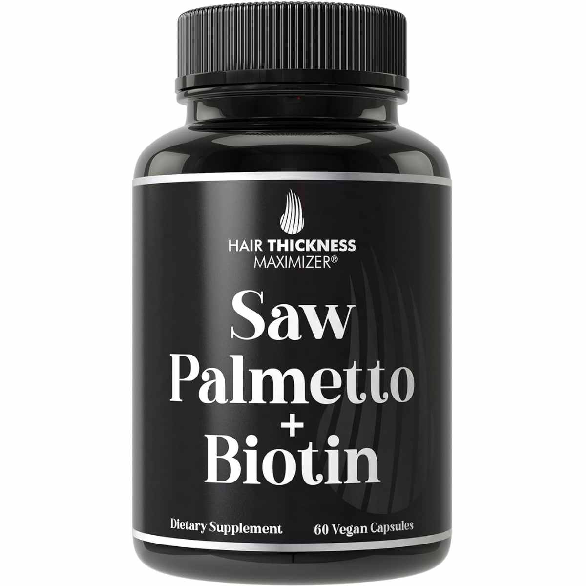 Hair Thickness Maximizer Saw Palmetto con Biotina 1000 mg - 60 Cápsulas Veganas - Haz Tu Pedido