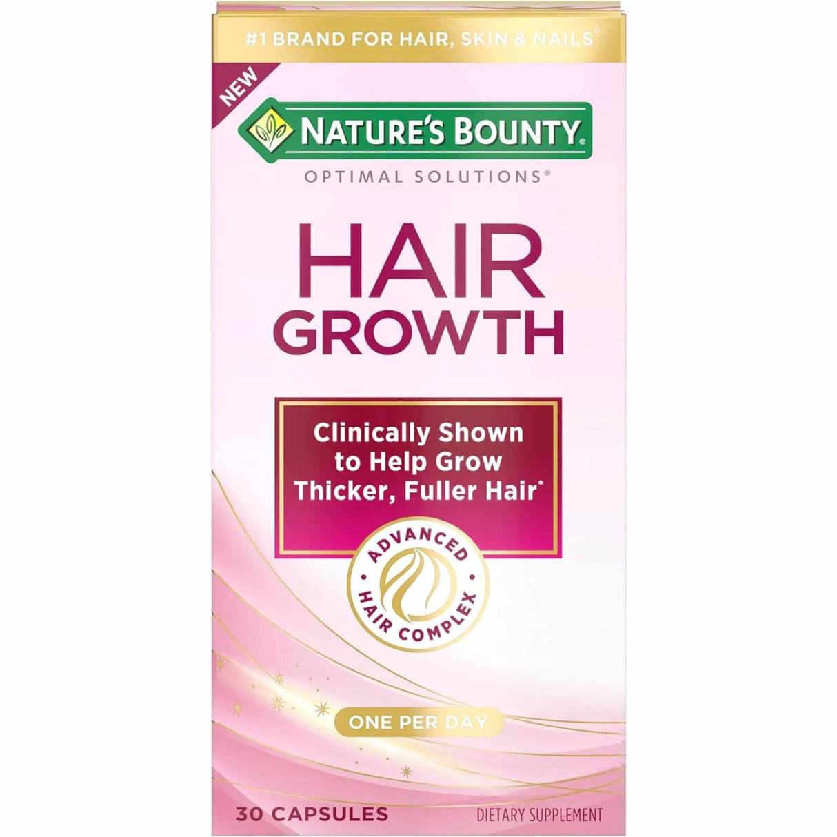 Nature’s Bounty Suplemento para el Crecimiento del Cabello - 30 Cápsulas - Haz Tu Pedido