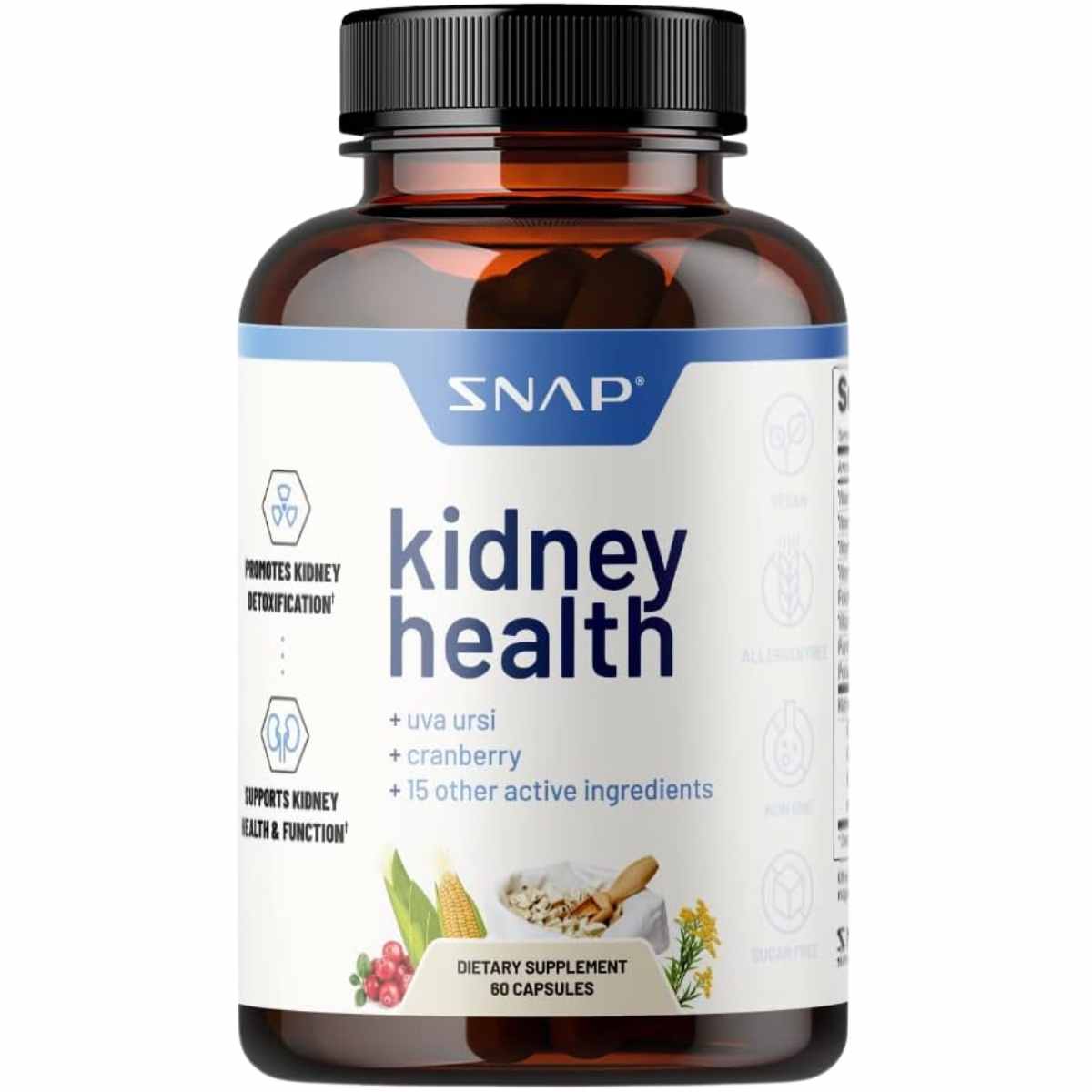Snap Supplements Suplemento de Apoyo Renal - 60 Cápsulas - Haz Tu Pedido