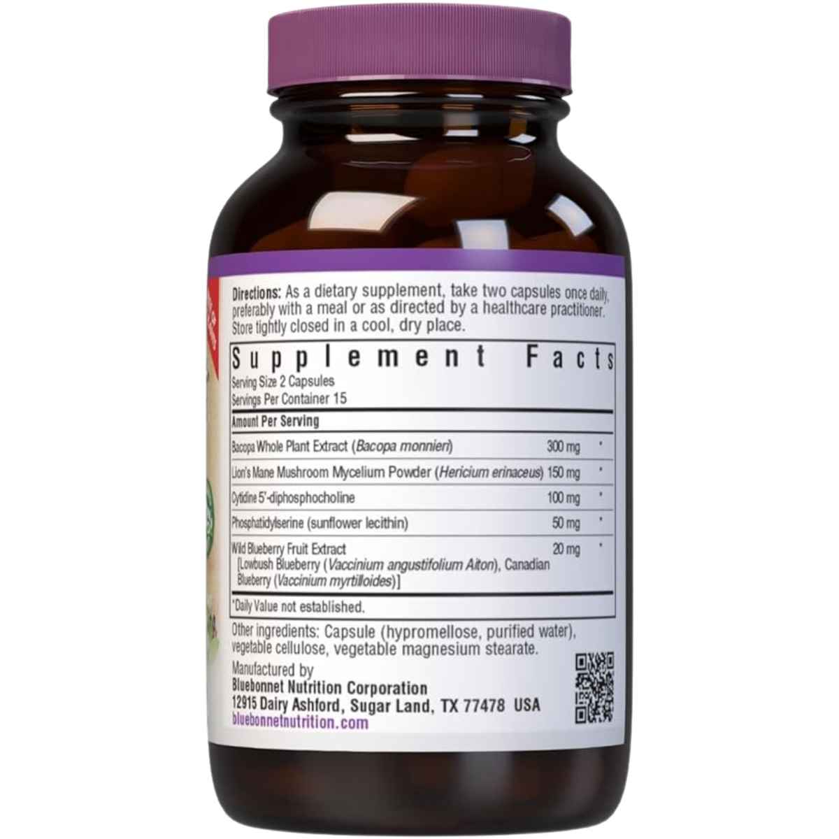 Bluebonnet Brain Power Suplemento para la Salud Cerebral - Cápsulas