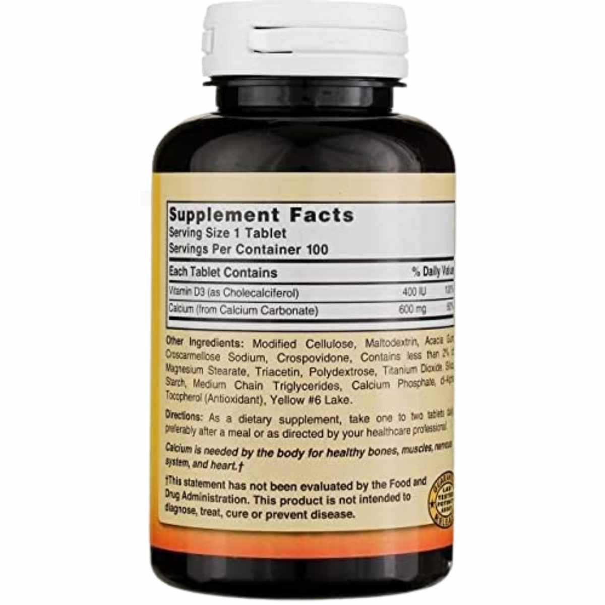 "Fortalece tus huesos con Natures Blend: Carbonato de Calcio 600 mg + Vitamina D3 en 100 tabletas.