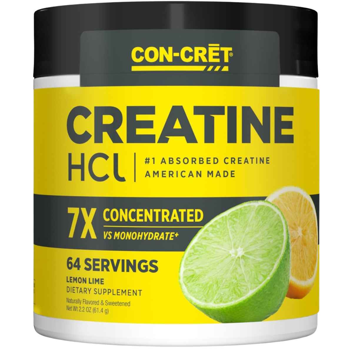 CON-CRET Creatina HCl - Sabor Lima Limón - 61,4 g - Haz Tu Pedido