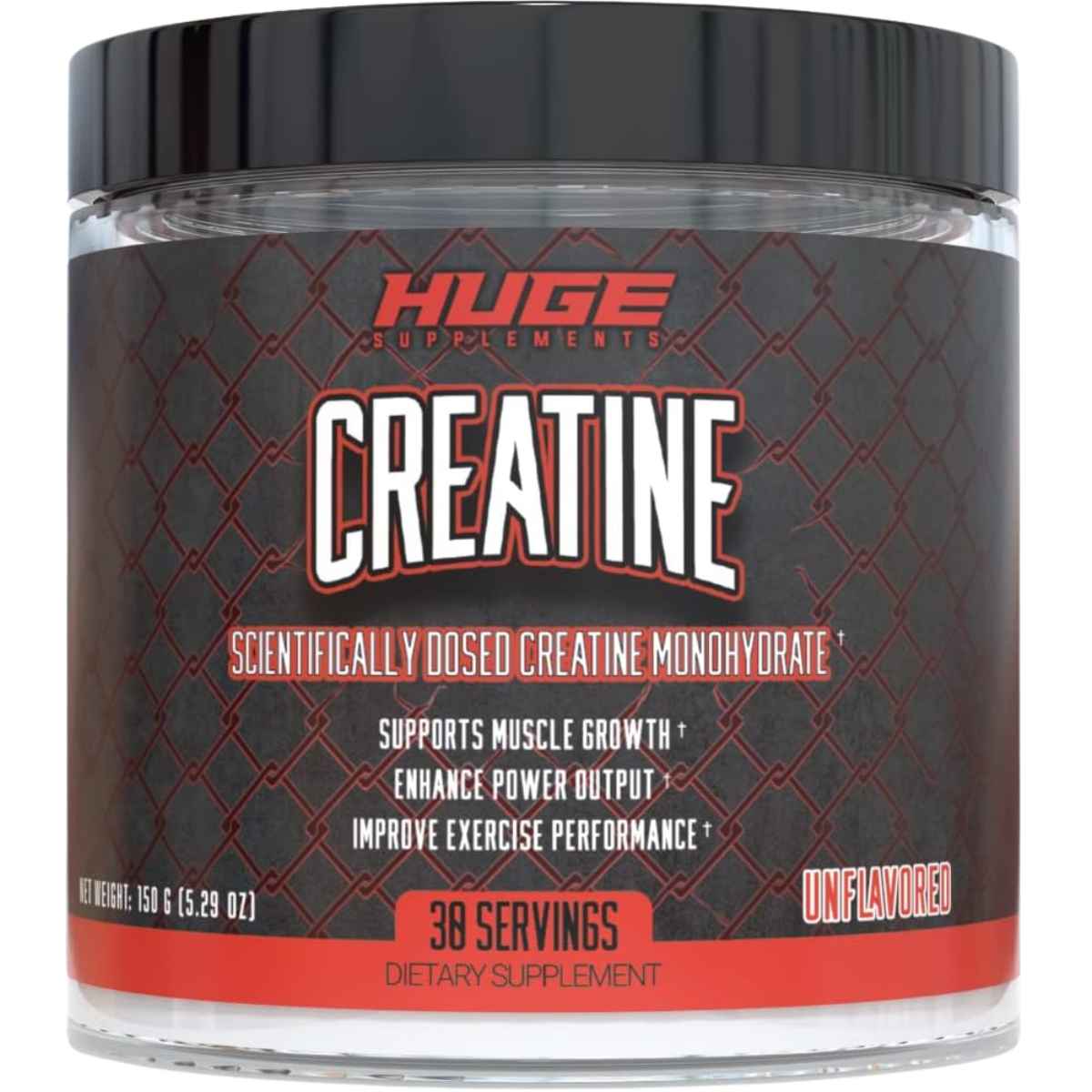 Huge Supplements Monohidrato de Creatina - Sabor Sin Sabor - 150 g - Haz Tu Pedido