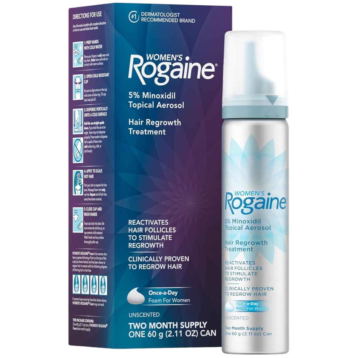 Rogaine Tratamiento Tópico de 5% de Minoxidil - 60 g - Haz Tu Pedido