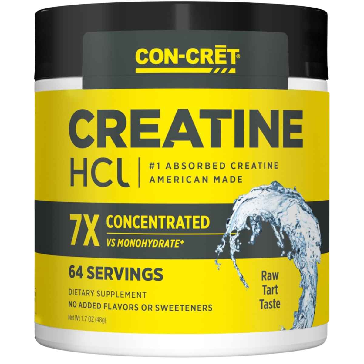 CON-CRET Creatina HCl - Sabor Sin Sabor - 48 g - Haz Tu Pedido
