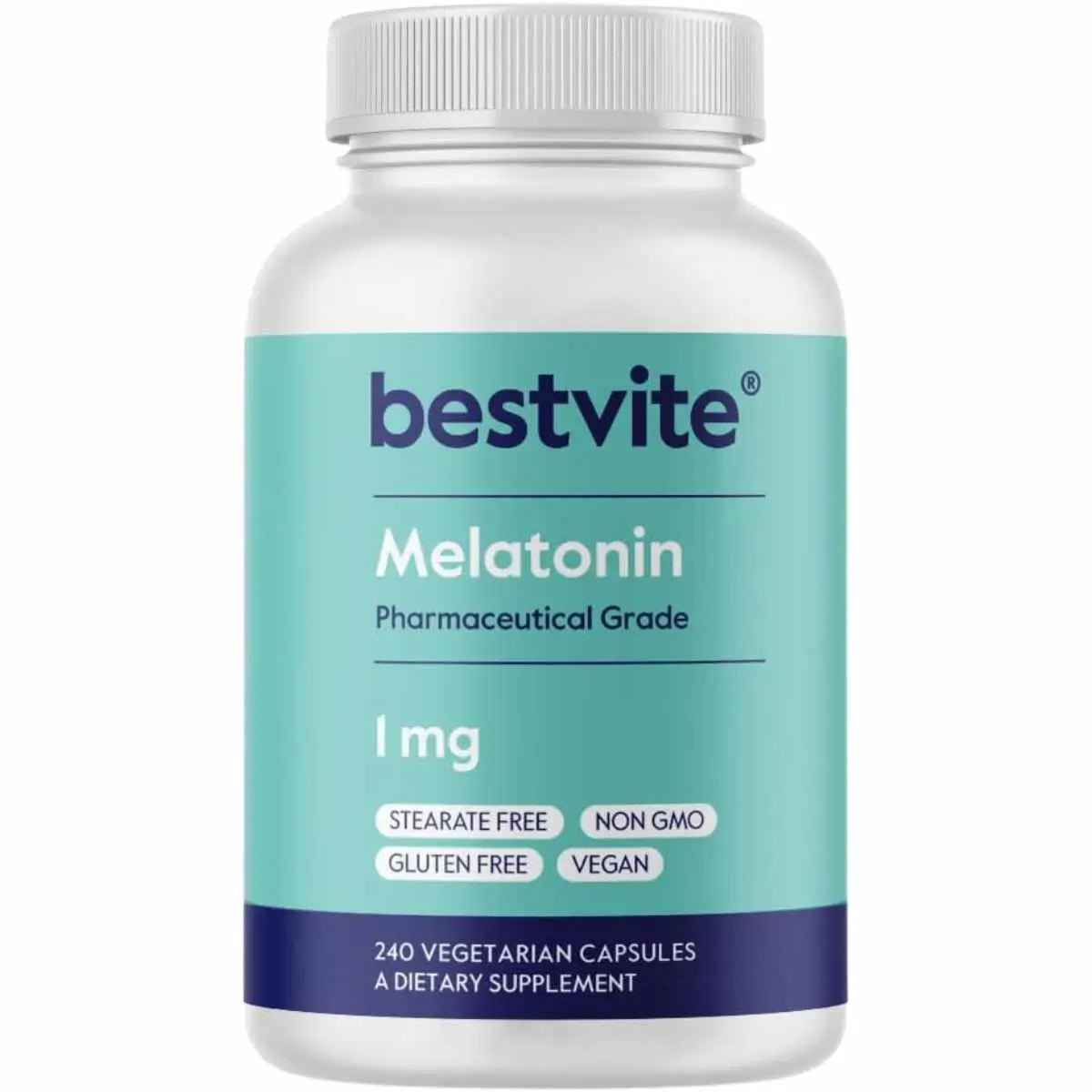 Bestvite Melatonina - 1 mg - 240 Cápsulas Vegetales - 240 Porciones - Haz Tu Pedido