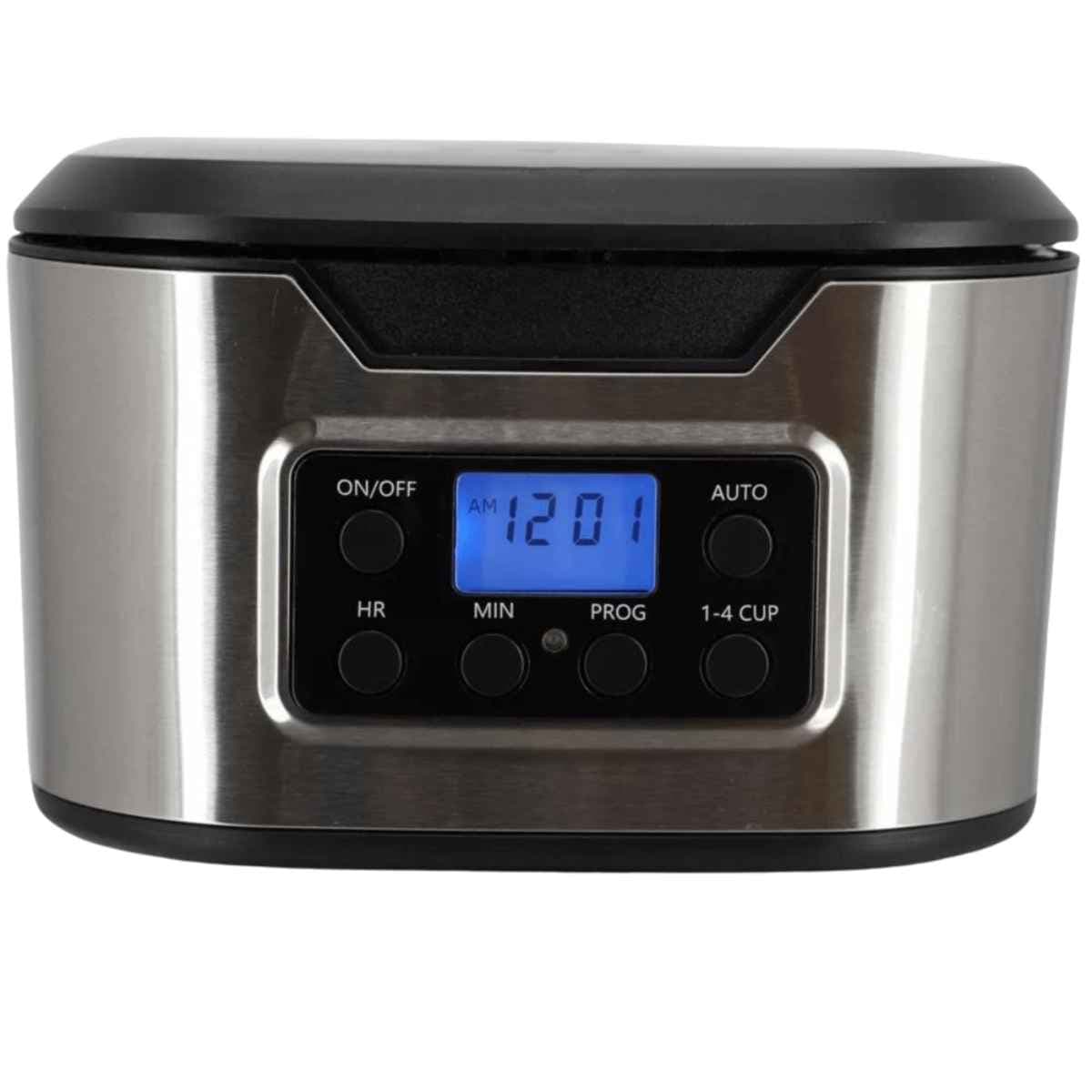 Panel digital y controles de la cafetera programable Better Chef IM-128S