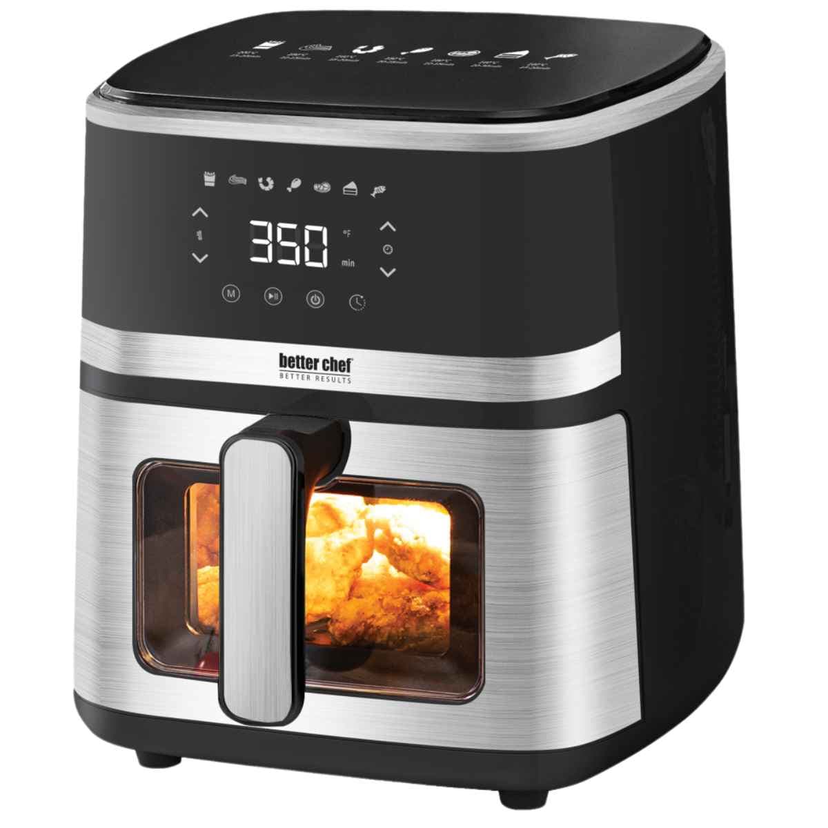 Freidora de aire digital Better Chef IM-436S de 5 L con ventana frontal