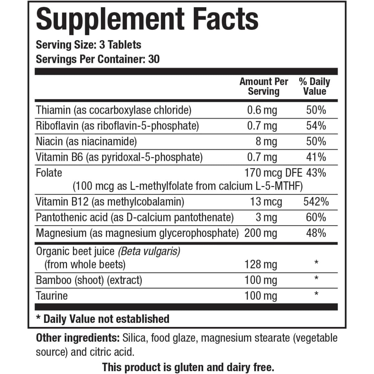 Información del suplemento Biotics Research Acti-Mag