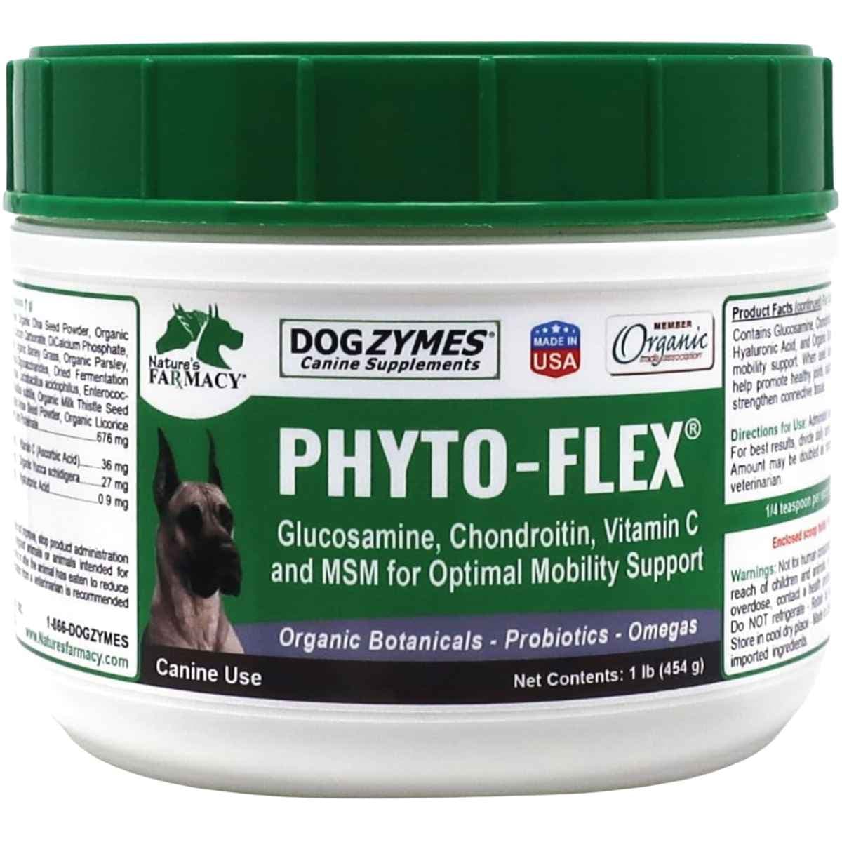 Dogzymes Phyto-Flex suplemento en polvo para perros 454 g