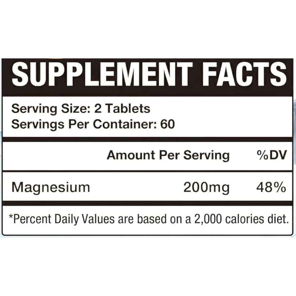 Etiqueta del suplemento DRZIHO OCH con información nutricional y contenido de magnesio por porción