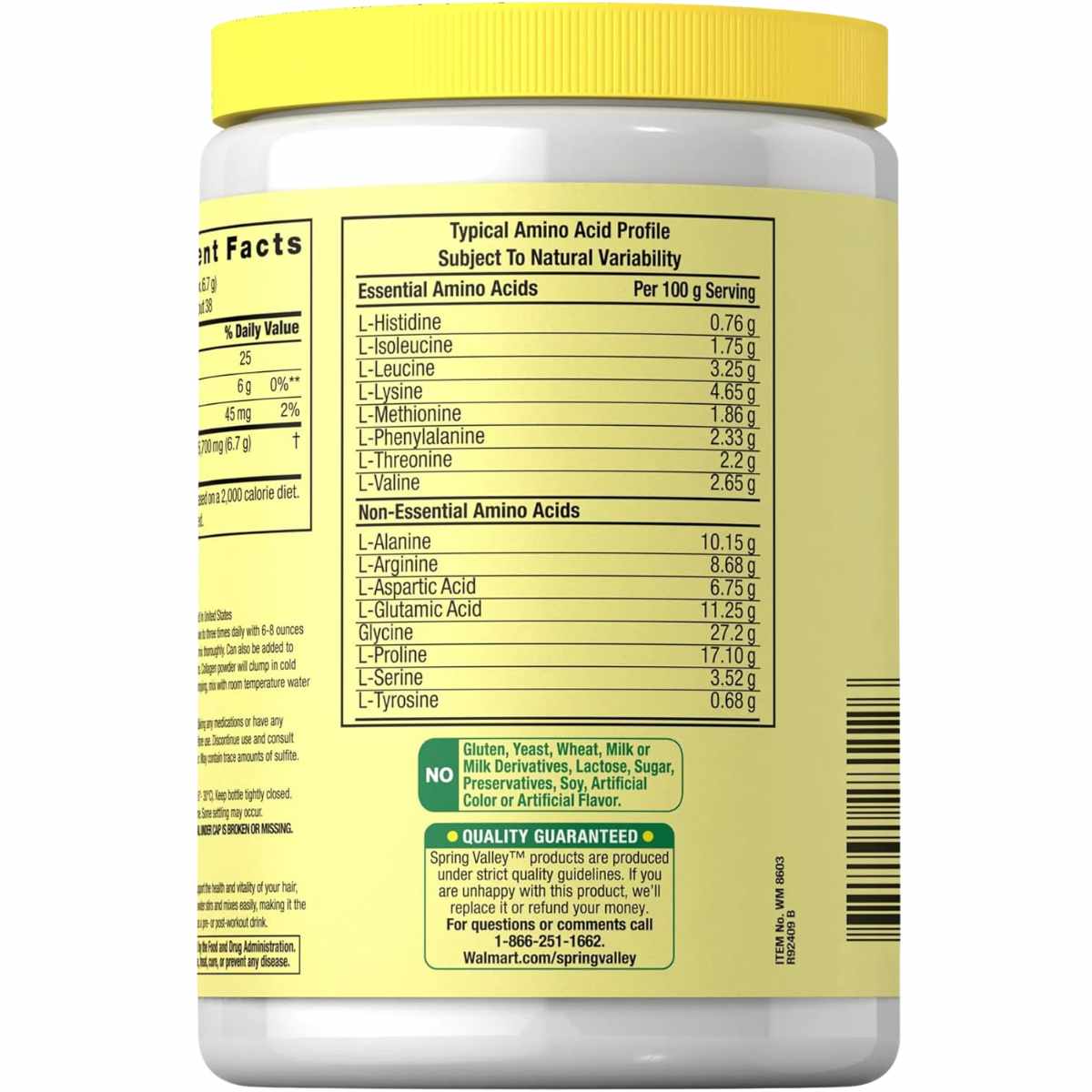Spring Valley - Péptidos de Colágeno (255 g - Polvo)