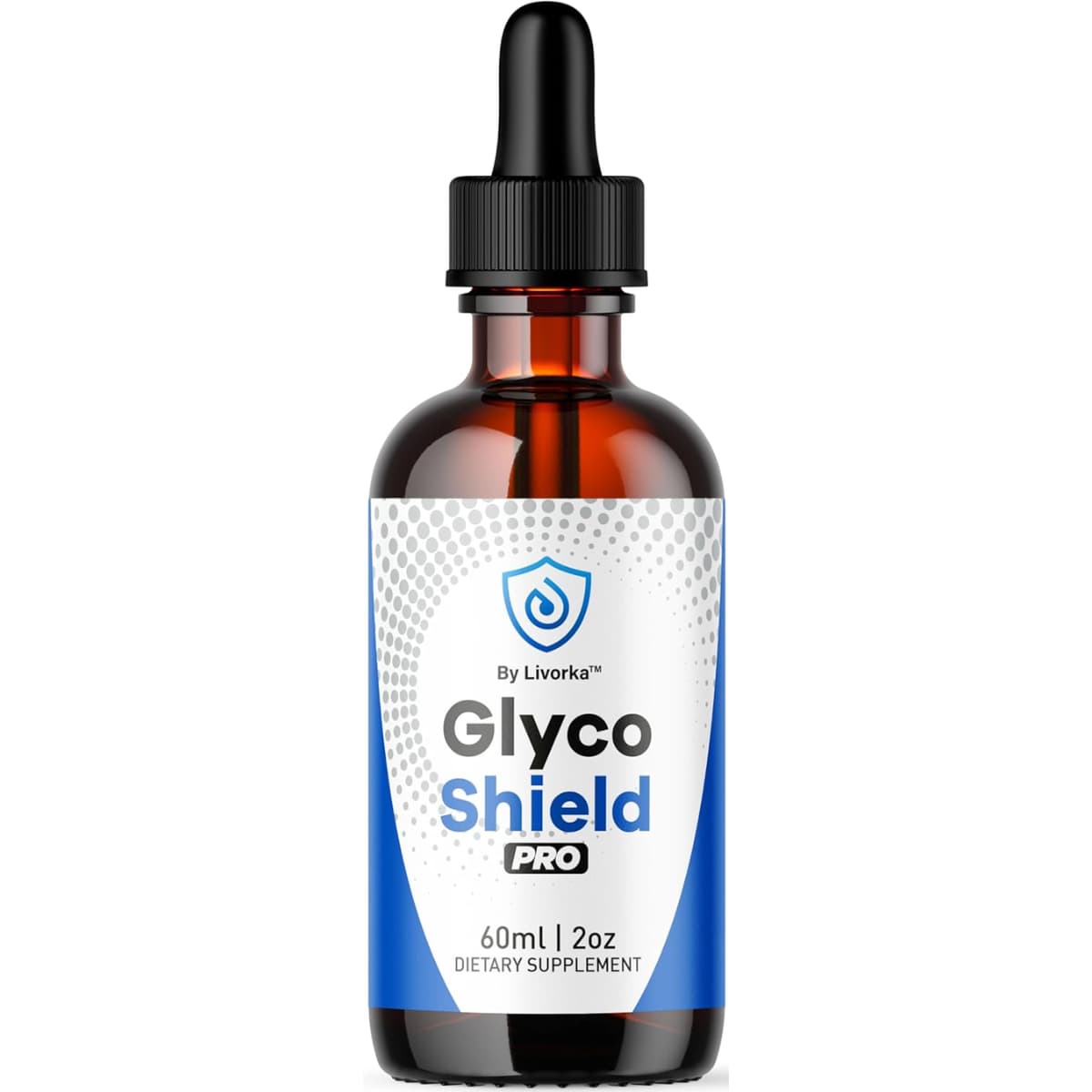 Frasco de suplemento Livorka Glyco Shield PRO 60 ml Gotas