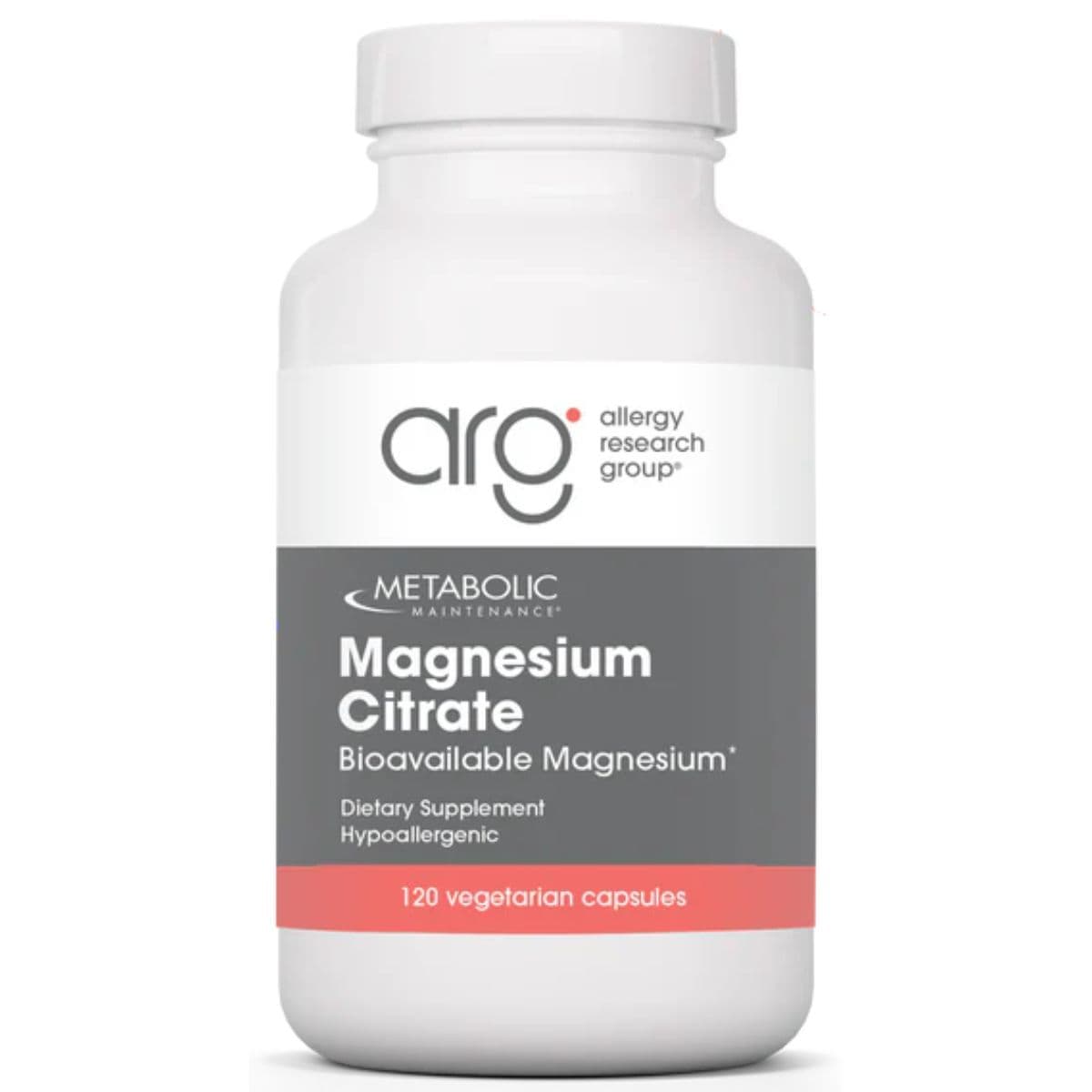 Metabolic Maintenance citrato de magnesio, 120 cápsulas